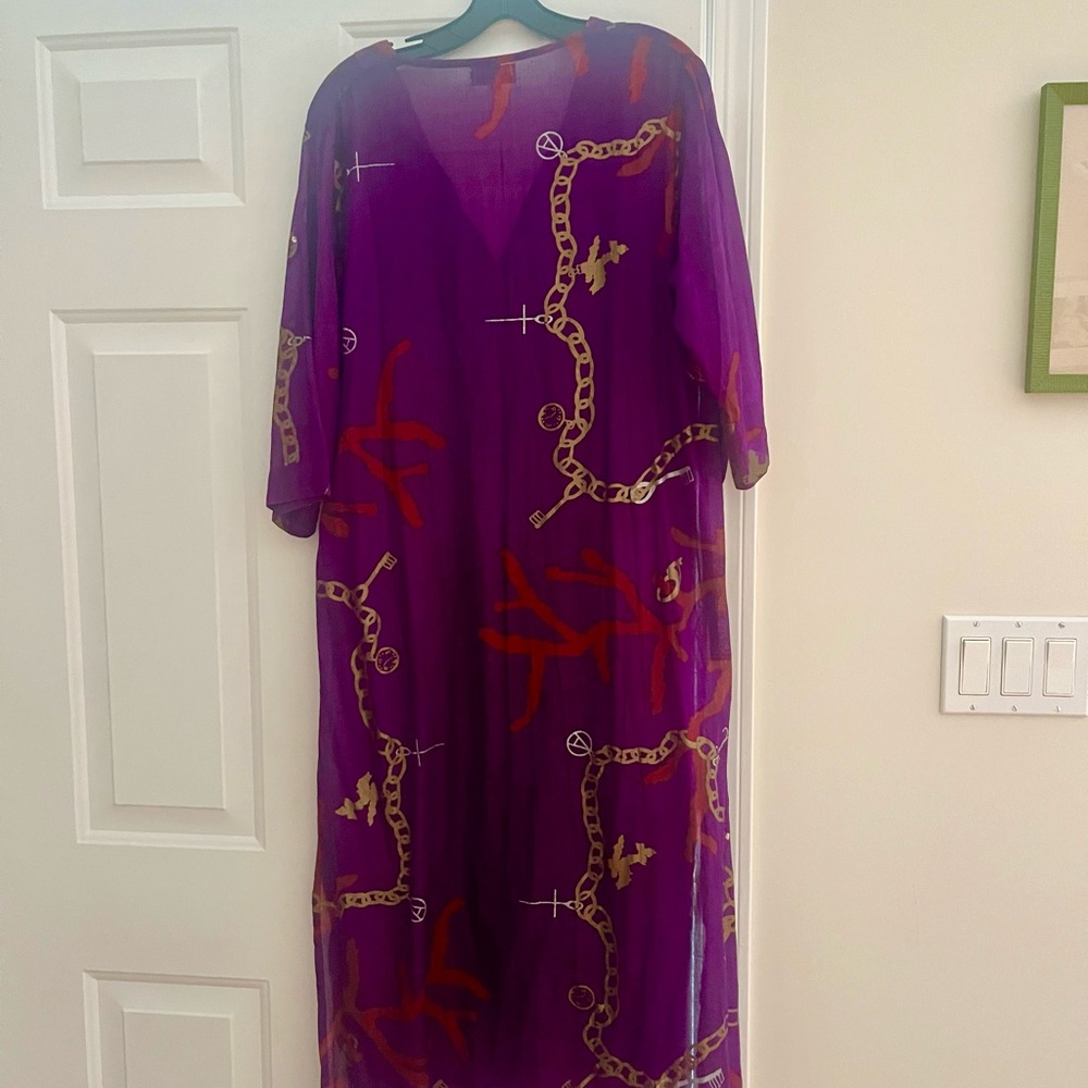 Purple Sheer cover up dress. Light, excellent conditions. Maxi. - Picture 2 of 4